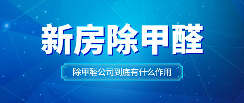 新房除甲醛服务有用吗